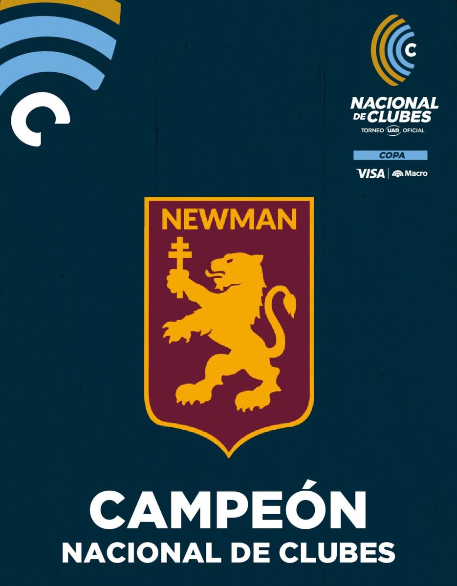 Un nuevo saludo a nuestros amigos de Newman, ahora también campeones nacionales de la <a href="/unionargentina/">Unión Argentina de Rugby</a> 🇦🇷🏆🇦🇷
Felicitaciones!!!
#VamosZanja