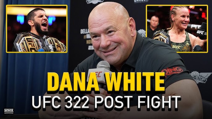 🗣️ Dana White dijo cosas MUY INTERESANTES en la rueda de prensa de #UFC322

Habló de Islam Makhachev, de Michael Morales, de la Casa Blanca, de UFC ESPAÑA, entre otras cosas...

Hago un pequeño hilo por si te lo perdiste 🧵