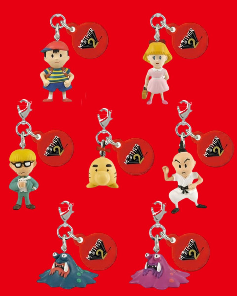 EarthBoundCafe's tweet image. ❗️ Gachapon di Mother 2 in ristampa

Takara Tomy Arts ha deciso di ristampare gli storici gacha del 2013 di Mother 2, sostituendo il laccetto con un moschettone.
In uscita a dicembre e disponibili su vari store online.

#EarthBound #Mother2 #Mother3 #Mother1 #Nintendo #マザー2
