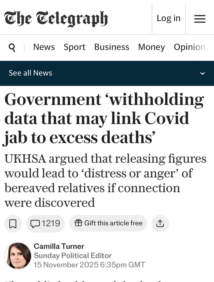 „Die Gesundheitsaufsichtsbehörde wird der „Vertuschung“ bezichtigt, nachdem sie sich geweigert hat, Daten zu veröffentlichen, die einen Zusammenhang zwischen dem Covid-Impfstoff und überdurchschnittlich vielen Todesfällen herstellen könnten.

Die britische Gesundheitsbehörde