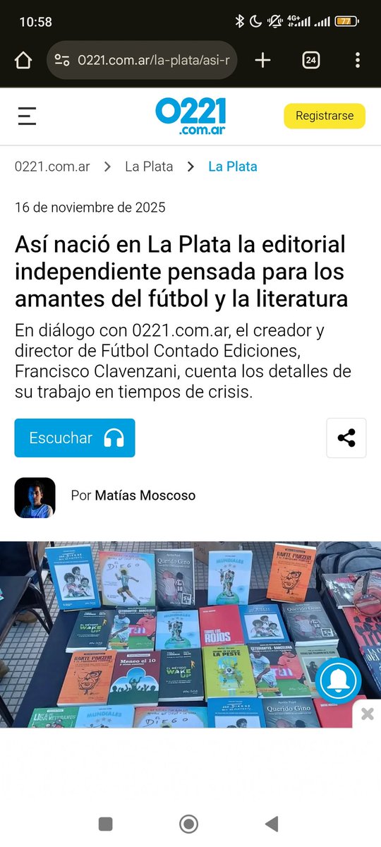 Compartimos esta hermosa nota sobre los 5 años de la editorial que nos hizo <a href="/matomosco/">Matías Moscoso</a> para <a href="/0221comar/">0221</a> 

0221.com.ar/la-plata/asi-n…