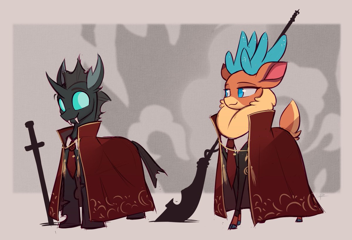 Thorax and Velvet in Liu Association attire. Why these two? Well...Equestria at War mod :)

#mlp #themsfightinherds #limbuscompany