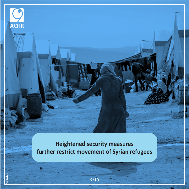 8. Rise in violence against Syrian refugee students

On 7 November, Syrian refugee parents reported that several students had stopped attending the second shift in Lebanese public schools, established for Syrian refugees, due to increased verbal and physical violence by some