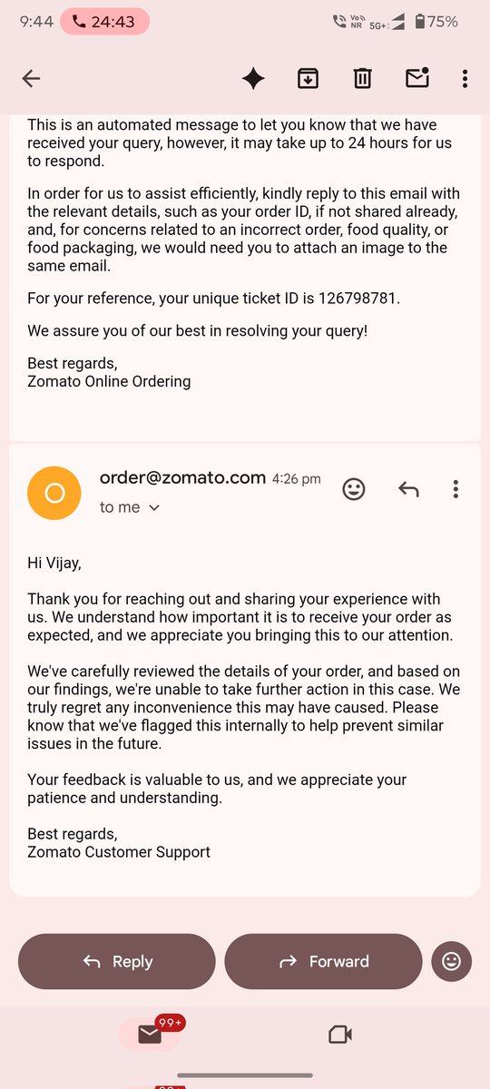_vijaykumarraj's tweet photo. @zomatocare @zomato @zomatocare  why you can't able to take further action on it https://t.co/KzN4ktIv7K