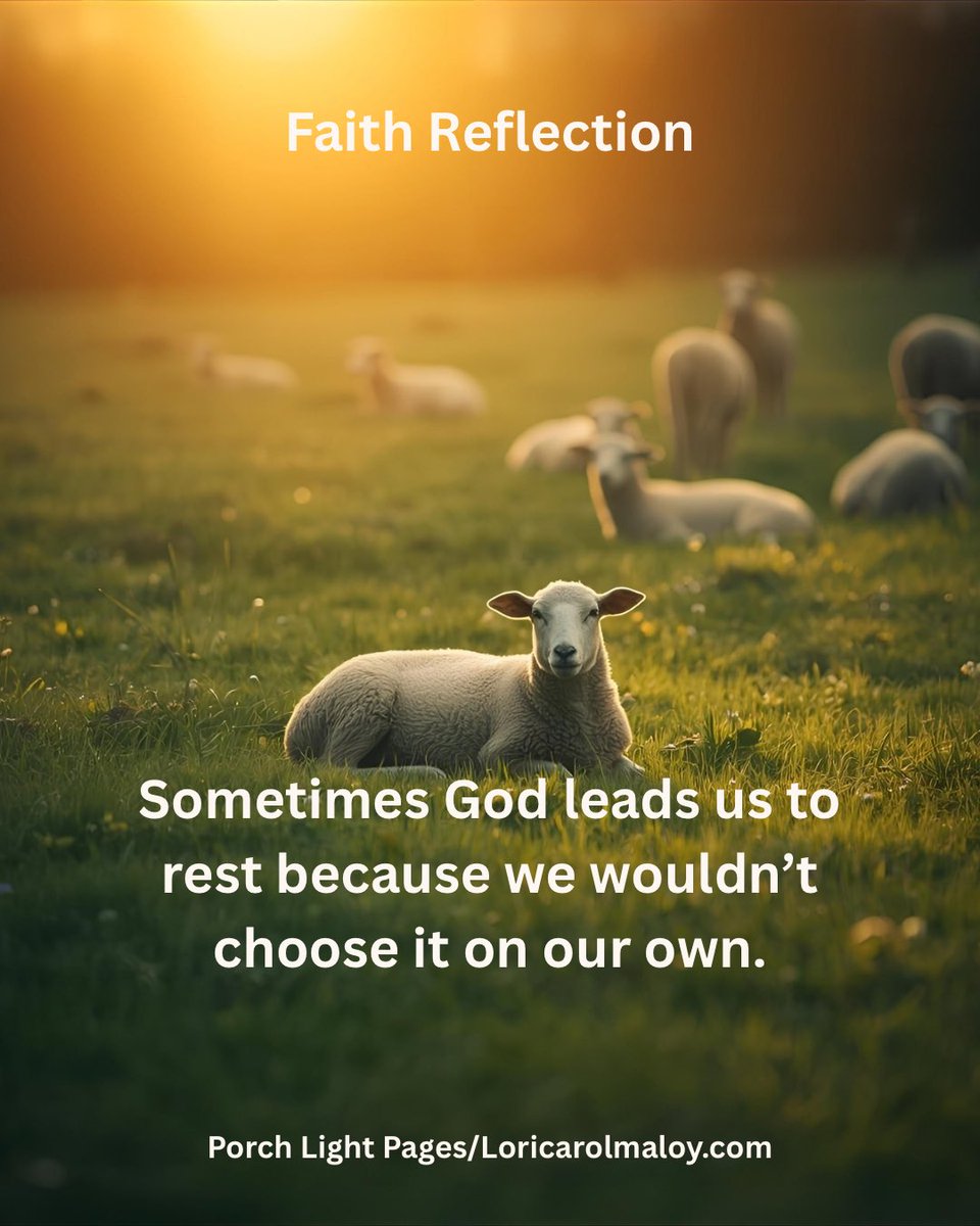 Loricarolmaloy's tweet image. Sometimes God leads us to rest because we’d never choose it ourselves.
Psalm 23 reminds us: rest isn’t weakness—it’s restoration. 💕

#FaithReflection #Psalm23 #SoulCare #ChristianEncouragement