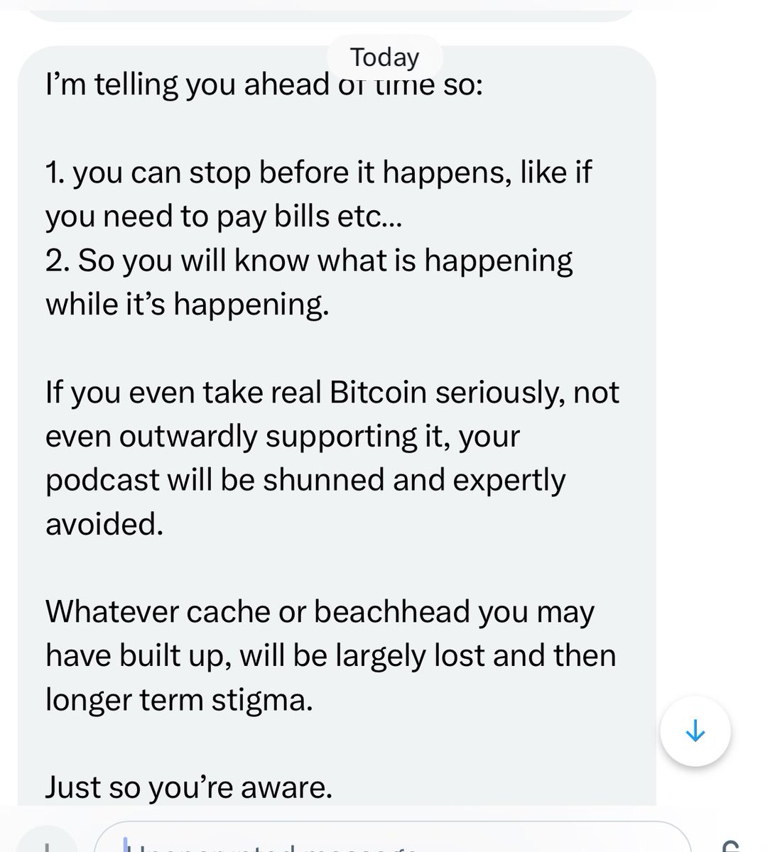 Kate_L_Mosso's tweet image. Someone in my dms telling me what will happen to me if I continue. I think team BSV will have my back.