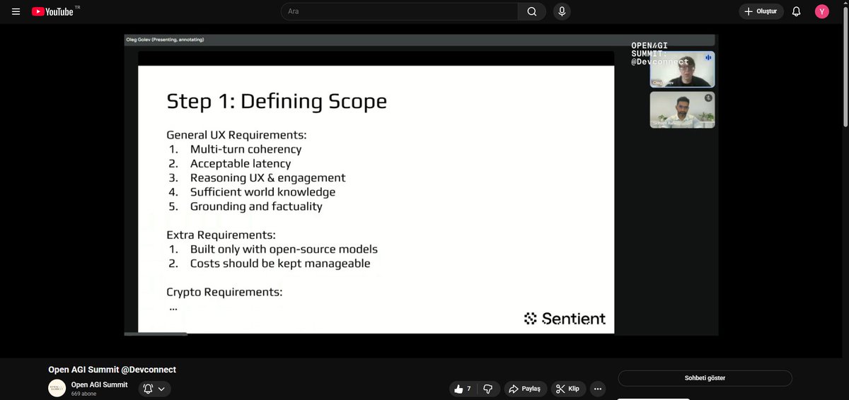 masterygt07's tweet image. Discussions around an open, ethical and decentralized AGI vision have begun at the Open AGI Summit at EF Devcon in Buenos Aires.

The @SentientAGI team is now live, explaining why the future of intelligence must remain transparent, auditable and collectively owned. Key points…