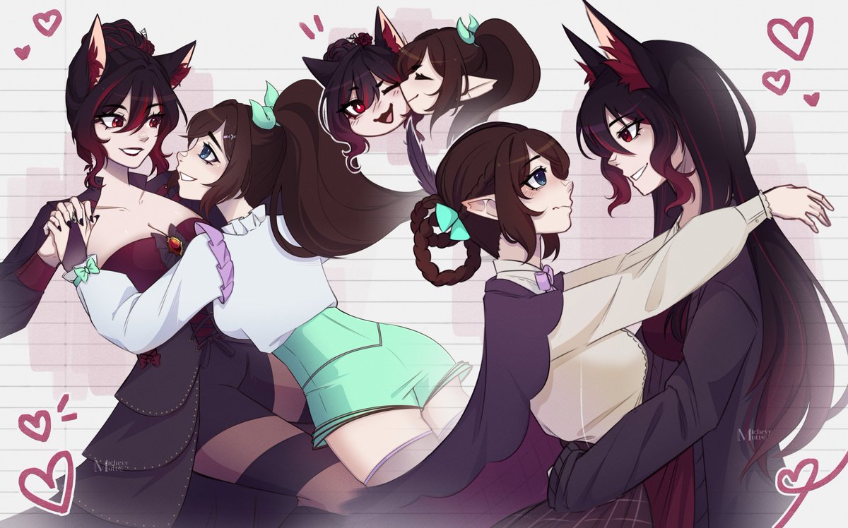 Birthday present for one of my fav couple!! ♡
this is a cm from anon too ;) we plot together...