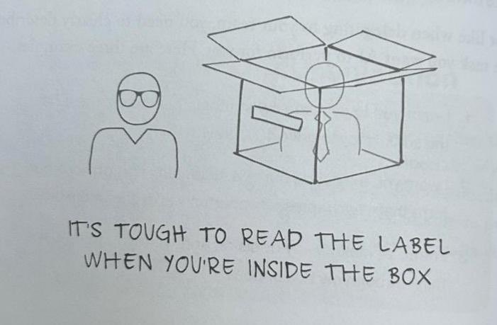 Now I know why we have to think outside the box 📦 so we can read the label 🏷️ 🙌🏻