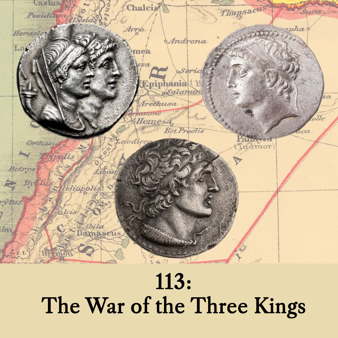 HellenisticPod's tweet image. I hope you&apos;ve enjoyed the latest episode!

Next time will pause our narrative of Syria, as we look at the reign of Alexander I Balas, the civil war between him and Demetrius II, and the intervention of Ptolemy VI culminating in a showdown at Oenoparus in 145 BC. Stay tuned!