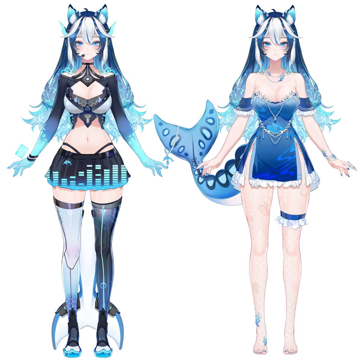 Soranyattv's tweet image. ✨️ VTubers post your model ✨️

Here&apos;s mine ⤵️💙