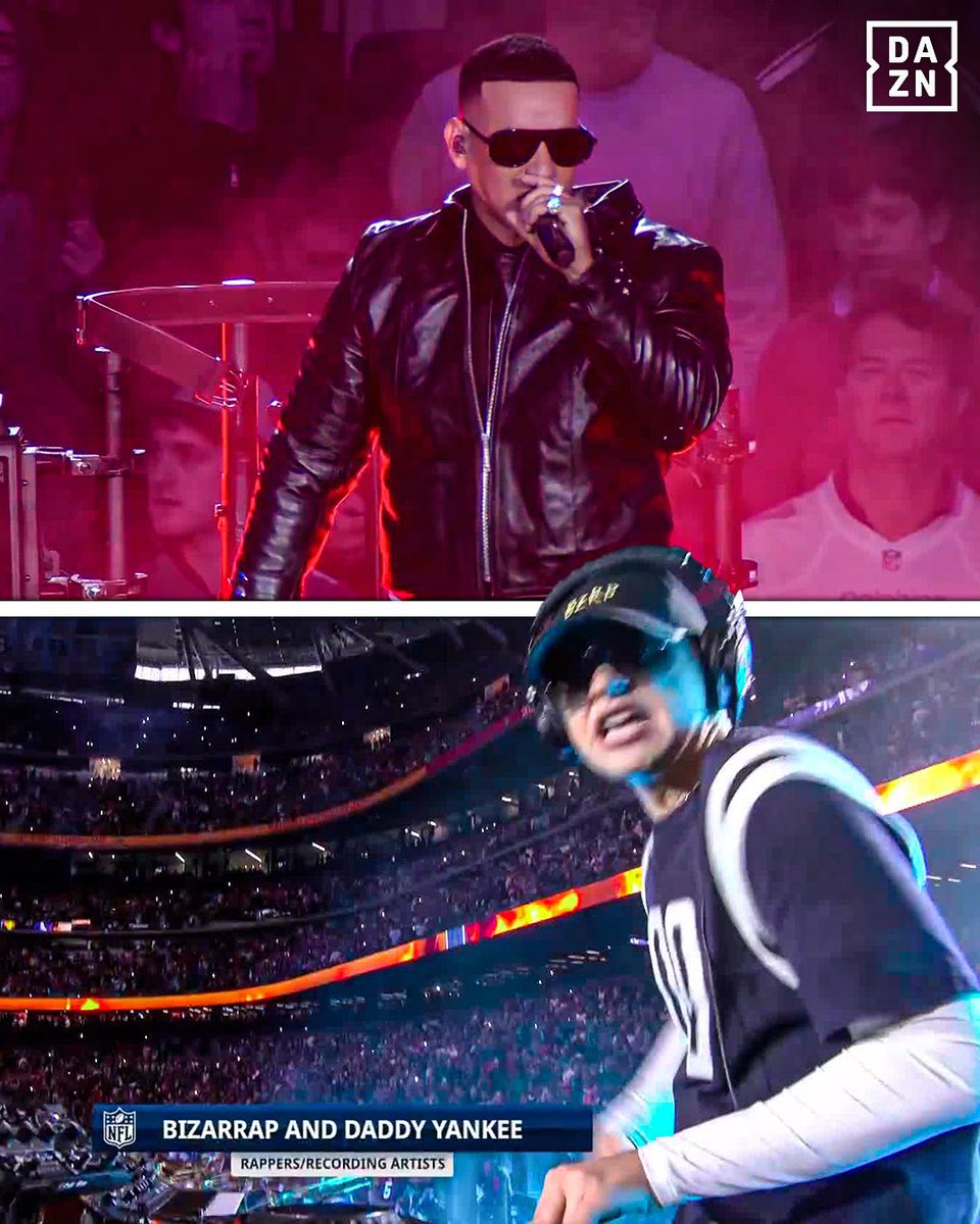 ¡NFL en el Bernabéu!🏈

Bizarrap y Daddy Yankee fueron los encargados del medio tiempo en el partido de Miami Dolphins ante los Washington Commanders.