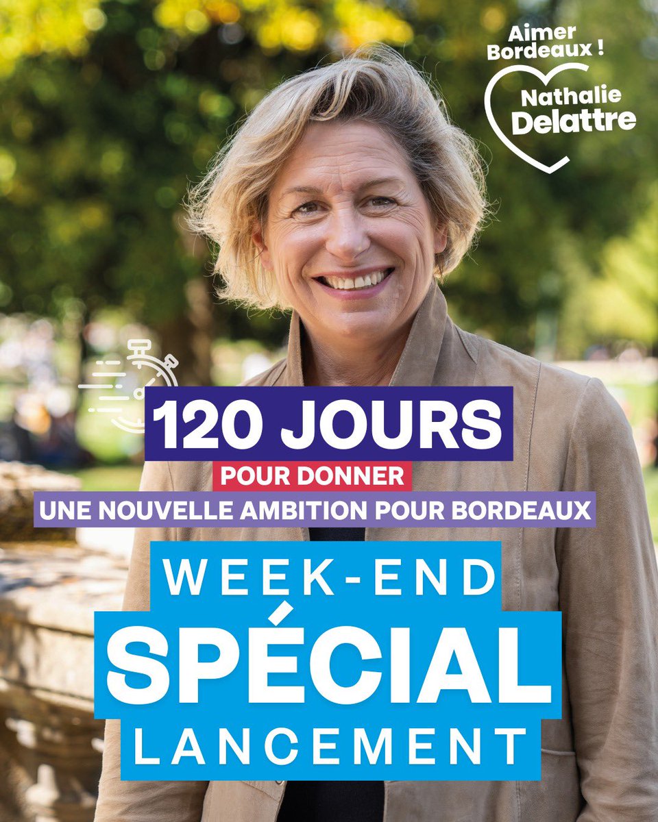 n_delattre's tweet image. Nous aimons Bordeaux ! 💙

Il nous reste 120 jours passionnants et déterminants, avant l’élection, pour bâtir une nouvelle ambition pour notre ville et convaincre le cœur des Bordelaises et des Bordelais.

👉 Rejoignez notre dynamique : form.qomon.org/3f6038c2-comit…

#bordeaux