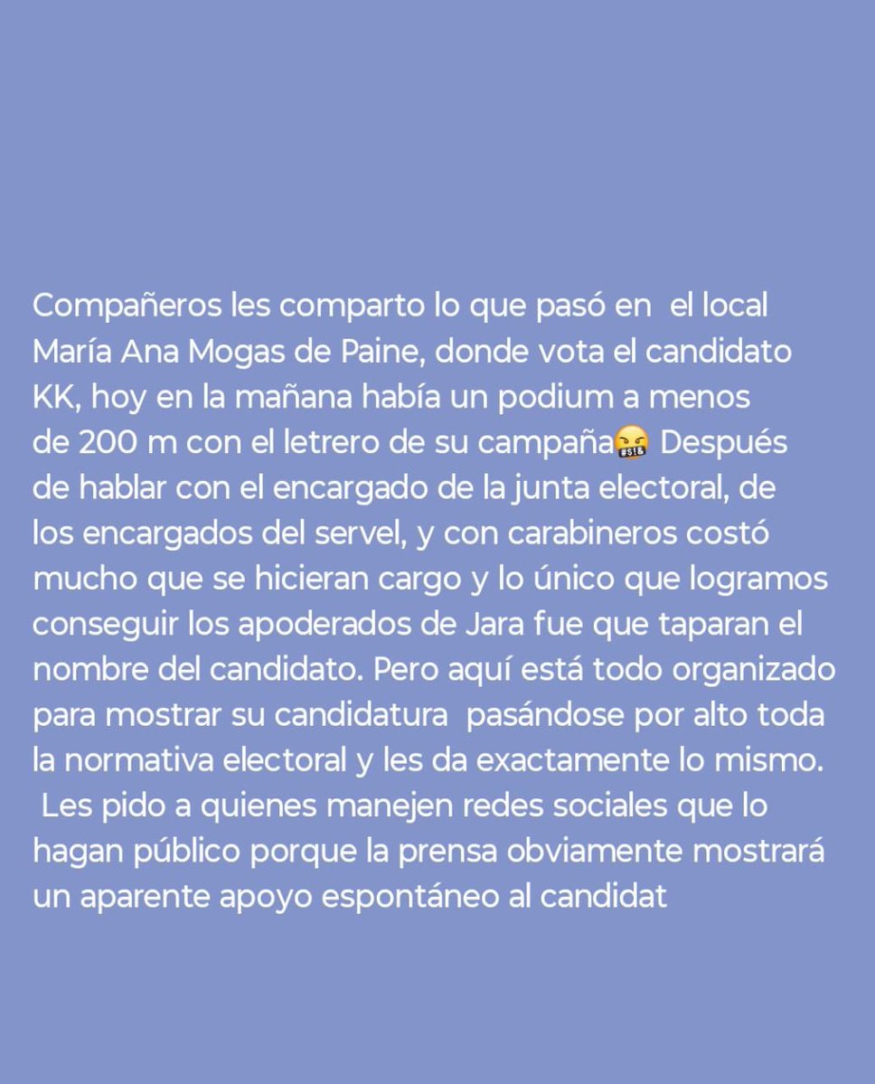 laviudanegrita's tweet image. Urgente urgente kast está pasando sobre Ley tiene propaganda y no se puede no debe @RplazaDignidad @PiensaPrensa @carito200481 @JEQuintanaL @Fte_Izquierda @viejoanarquist1 @chilevision @CNNChile