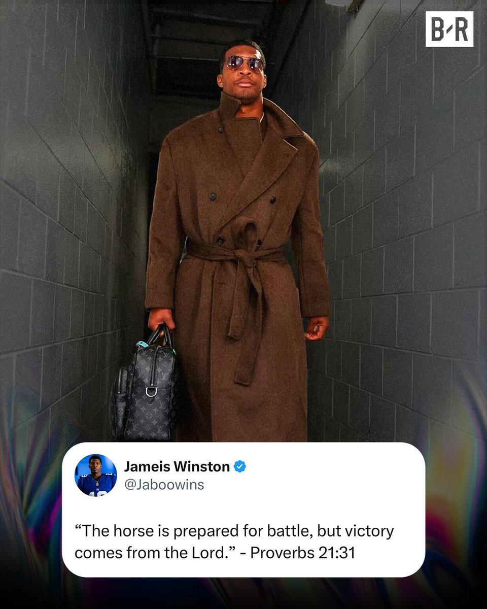 BleacherReport's tweet photo. Jameis is battle ready for his first start with the Giants 😤

(via @Jaboowins) https://t.co/eT4KPQmQaF
