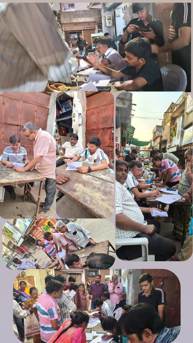 VedantTrivedi10's tweet photo. મતદાર યાદી સઘન સુધારણા કાર્યક્રમ ( SIR) અંતર્ગત આજ રોજ સરખેજ ગામ ના સ્થાનિક રહીશો ને ફોર્મ ભરવા માટે તથા ફોર્મ તથા કાર્યક્રમ ની યોગ્ય સમજ પૂર્ણ પાડવા માટે નું આયોજન થયું જેમાં મોટી સંખ્યા માં સ્થાનિકો ના ફોર્મ ભરી આપ્યા તથા યોગ્ય માર્ગદર્શન પૂરું પાડ્યું . https://t.co/3sTOgwznef