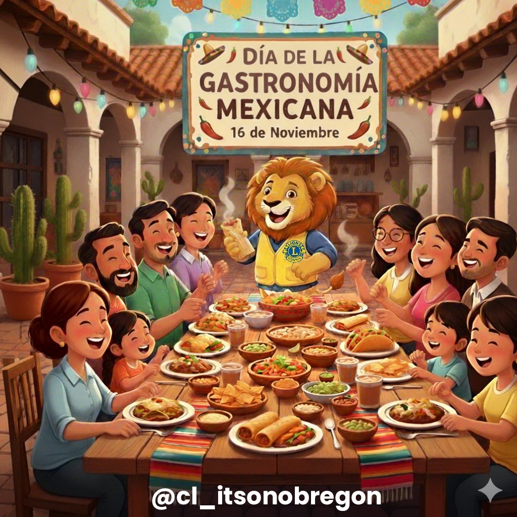cl_itsonobregon's tweet photo. La gastronomía mexicana celebra identidad, cultura y el valor de una buena alimentación. 🇲🇽🍽️
Hoy, 16 de noviembre, conmemoramos el Día de la Gastronomía Mexicana.
#WeServe #LionsClubs #Alimentación #Cultura #Bienestar #GastronomíaMexicana #ClubdeLeonesITSONObregón https://t.co/EvMPr30spC