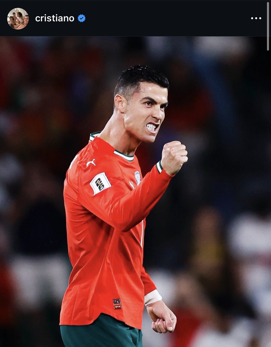 TouchlineX's tweet photo. 🚨📲 Cristiano Ronaldo on IG: "WE WILL PLAY IN THE WORLD CUP! LET’S GO, PORTUGAL!” https://t.co/82BzIgcqq5