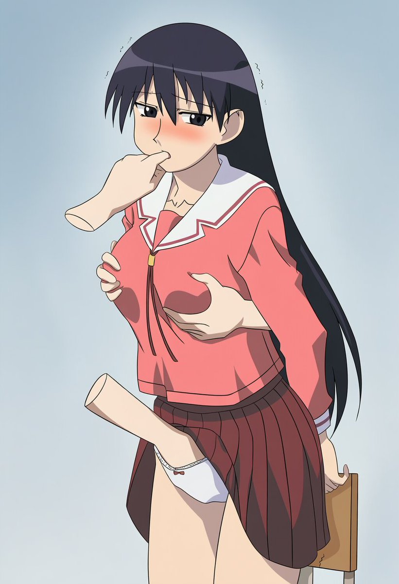 Everyone loves Sakaki... All her classmates also noticed that she isn't one to say something if you brush your hand against her or something.
Well... things really escalated from there.