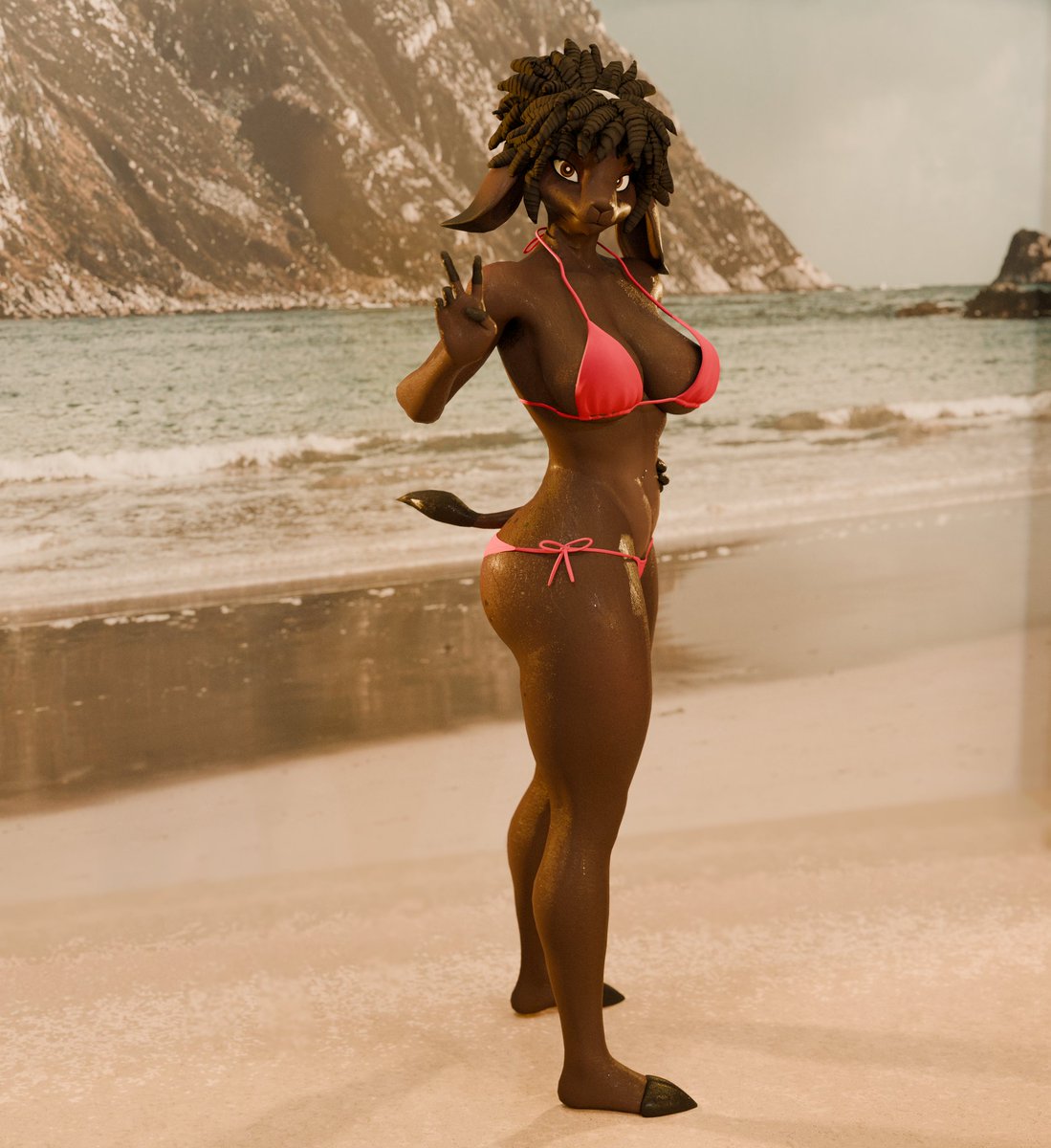 There's nothing better than going to the beach in the summer. 

Carmila: <a href="/AToastedOrange/">AToastedOrange</a> 

#furrytwt #yiff