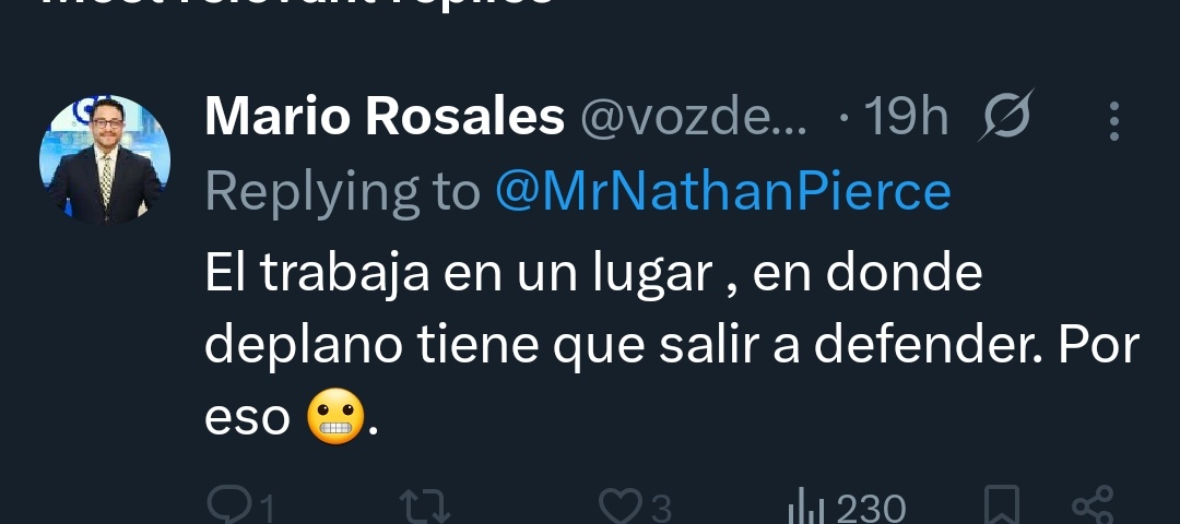 Mario "desinformador" Rosales, interactuando con el netcenter pro corrupción. Como si fueran sus amigos y conocidos.😮🙂