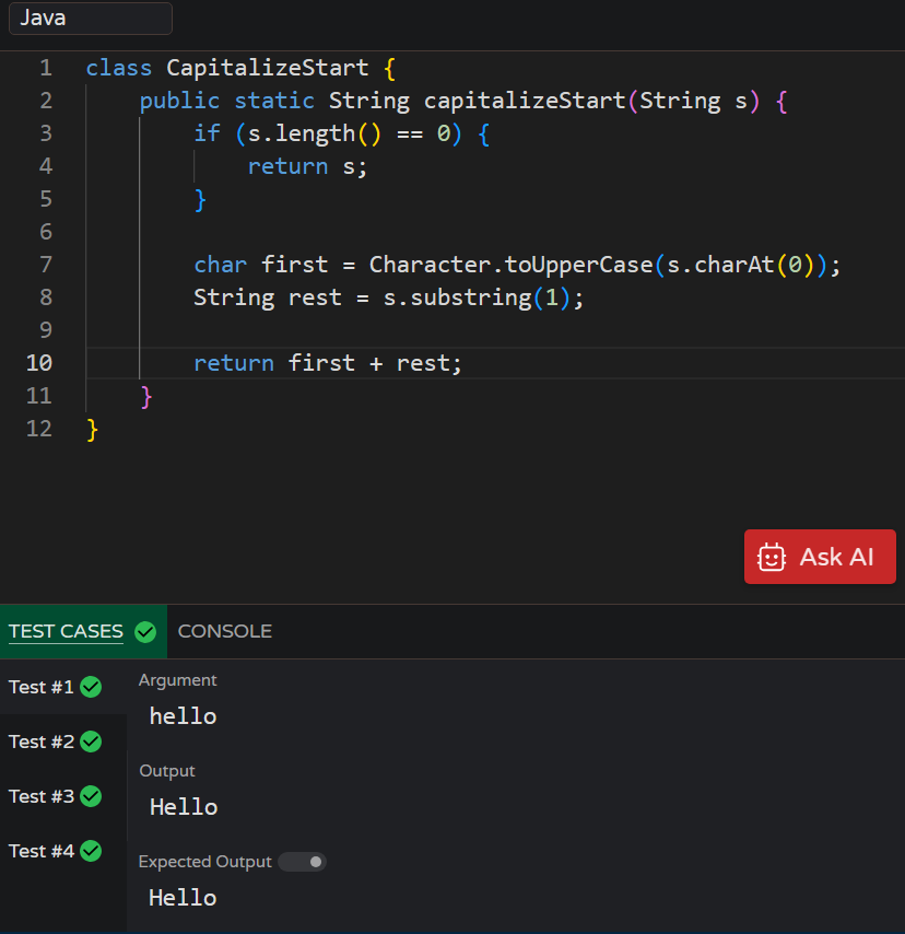 MoniTechCodes's tweet image. Day 104
Java – Substrings, Uppercase &amp;amp; Lowercase
DSA – Implemented my own Stack class 📚
#30NitesOfCode #100DaysOfCode #Java #DSA #CodingJourney  #Consistency 
codedex.io/community/30-n…