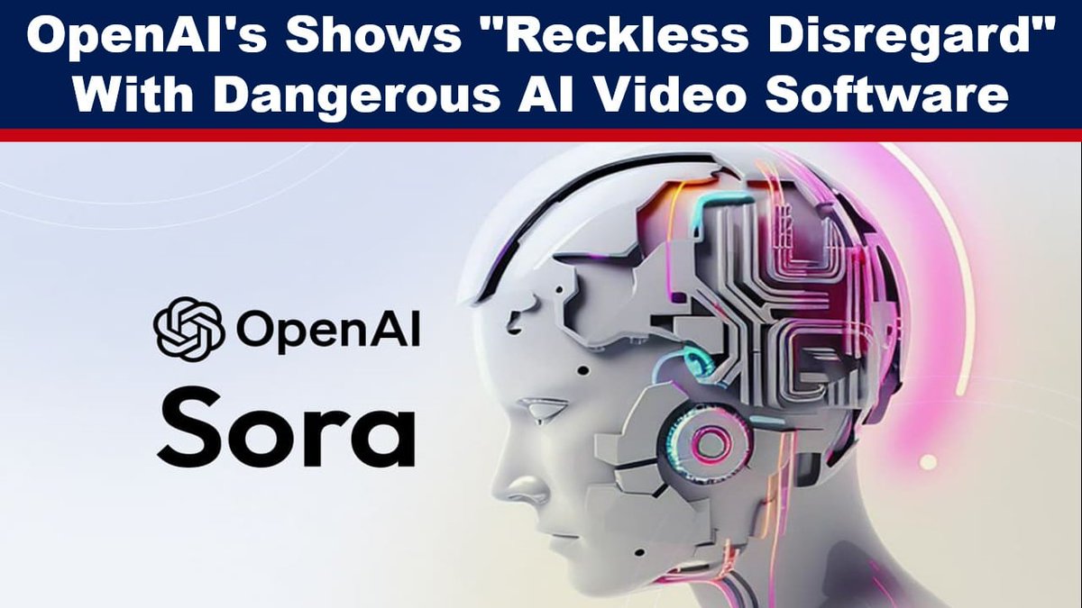 ExposeNewsGB's tweet image. OpenAI shows a “reckless disregard” for product safety, people’s rights to their own likeness, and even the stability of democracy, according to a letter written by watchdog Public Citizen. #AI #deepfakes #LatestNews #openai #video
expose-news.com/2025/11/16/ope…