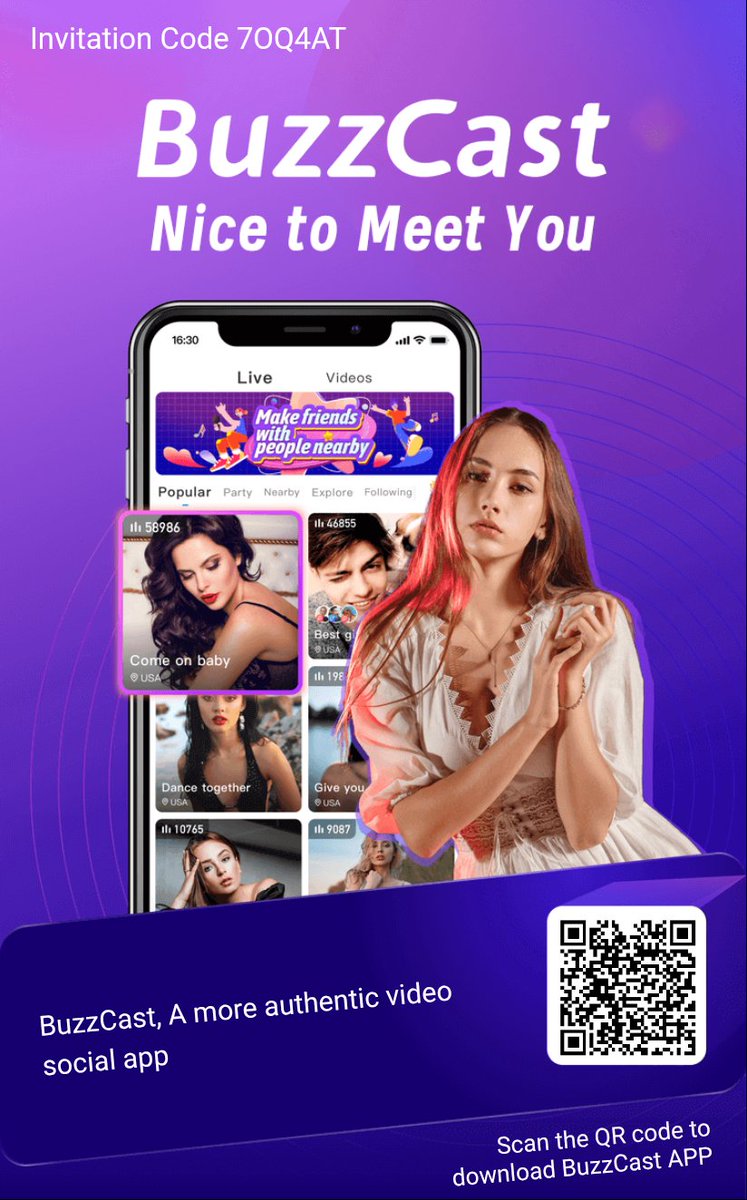 Live Video Chat,BuzzCast App
fsveg.buzzcast.info/inviteSharePag…