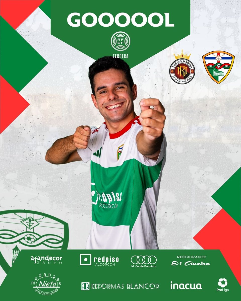 🔝🖊️ TERCERA FEDERACIÓN |

⌚️66’ | GOOOOOOOOOOOOOOOOL de <a href="/trivalvalderas/">C.F TrivalValderas Alcorcón</a>.

Llegó el tercero 🤩, David Ruiz en un campo que conoce muy bien, manda el balón al fondo de la red. 🏹

<a href="/RacingMadridFC/">Racing Madrid 1914 F.C.</a> 0️⃣ vs 3️⃣ <a href="/trivalvalderas/">C.F TrivalValderas Alcorcón</a> 
🏟️ ASOC. VEC. ORCASITAS 

#VamosTrival #TerceraFederación