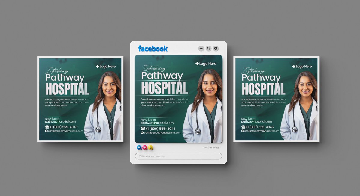 Vectsultan's tweet image. Hospitals and clinics need strong visuals on social media. Good design builds trust with patients and helps share important health information.  DM me today for custom design.
#socialmedia #socialmediapostdesign #socialmediamarketing #SocialMediaGrowth #posterdesign #Medical