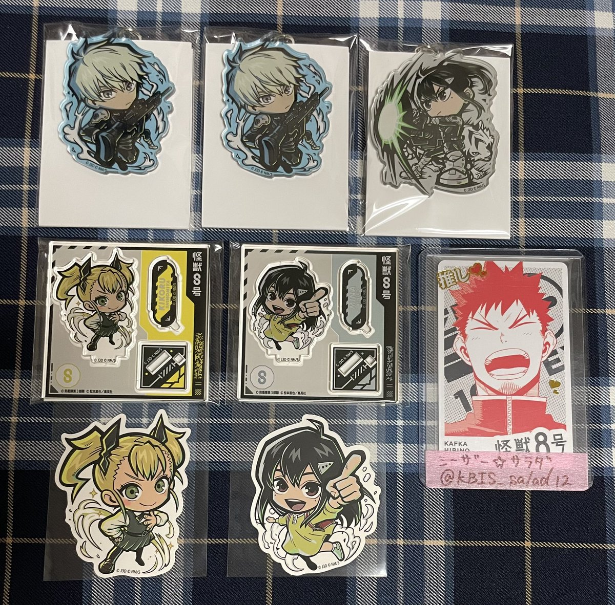 KBIS_salad12's tweet image. 【交換/譲渡】怪獣8号 アニメガ ソフマップ イートゥーン アクキー アクスタ ダイカットステッカー

譲)レノ キコル ミナ

求) 1弾 保科.カフカ
または定価+送料

レノは保科との交換優先、譲渡の際は他から同数お迎えください。
アクスタ⇔アクキー◎
検索からでもお気軽にお声掛けください！