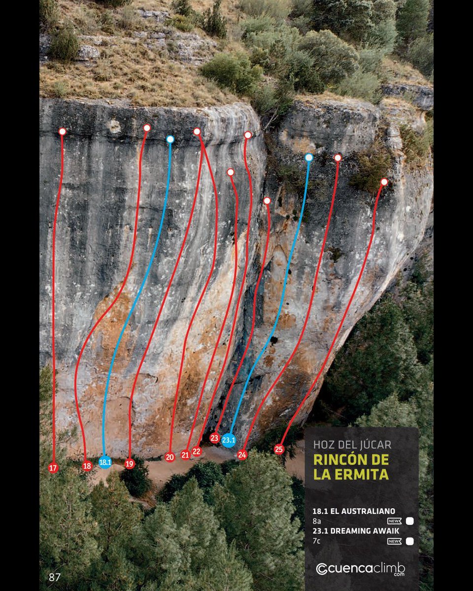climberyaz's tweet photo. Novedades por el sector Ermita!
Continúa el goteo de vías nuevas que amplían la oferta y mantienen vivo el sector.
👉🏼 Descárgate la actualización completa en formato PDF y pon tu guía al día 😍 https://t.co/r6qFKnsw1S