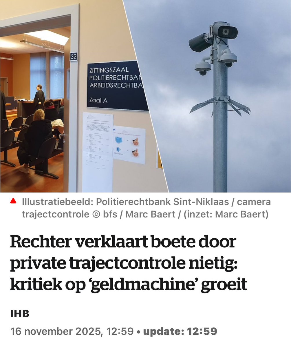 OrtwinDepo's tweet image. Nu krijg ik met @vlbelang ook gelijk door een rechter: trajectcontroles zijn geldmachines voor de overheid.