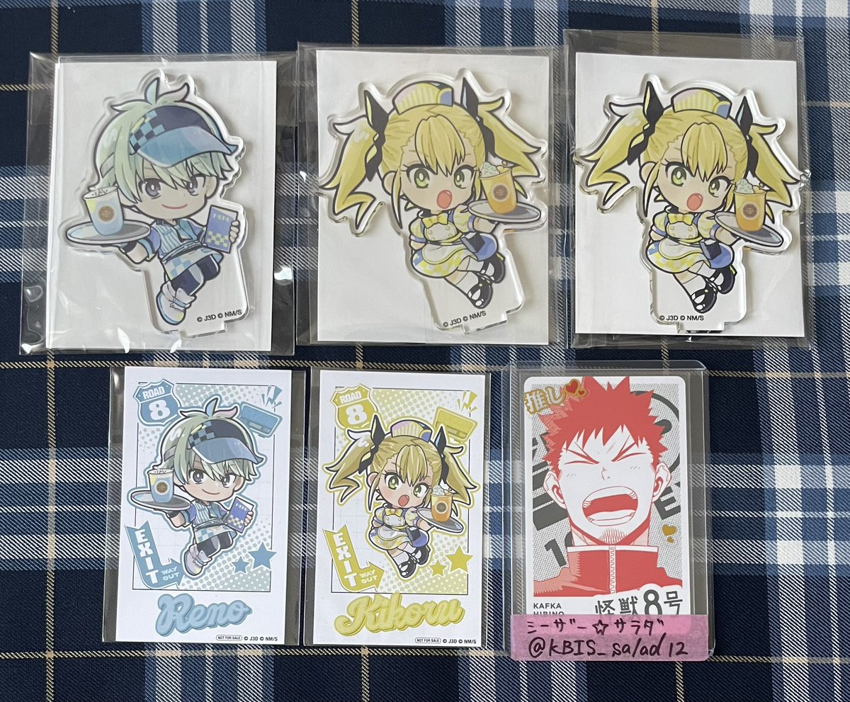 KBIS_salad12's tweet image. 【交換/譲渡】怪獣8号 ファボテリア FavoteriA アクリルスタンド 特典 イラストカード

譲)レノ キコル

求)アクスタ:保科 カフカ 各1
特典:保科1
または キコルのみ定価+送料

カフカは保科含む場合のみ。
推しを同数で揃えたい為、求が二転三転してます💦
検索からでもお気軽にお声掛けください！