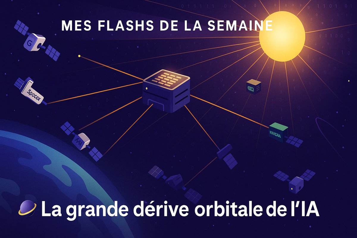 🪐 La dérive orbitale de l’IA
Le futur de l’intelligence artificielle va-t-il se jouer… dans l’espace ?

Vision géniale ou fuite en orbite ?

👇 [#Thread]