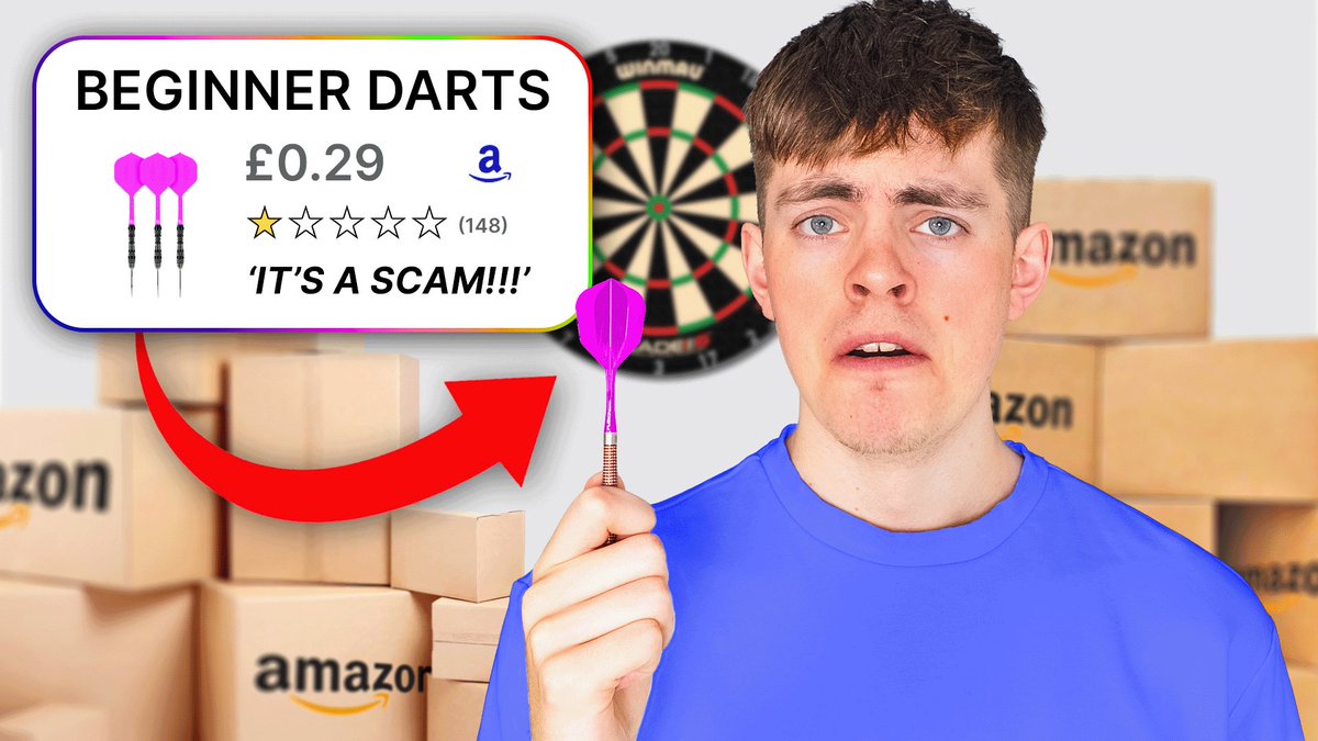 dartdays_'s tweet image. New Video On DartDays!

We Tried The CHEAPEST Darts On Amazon