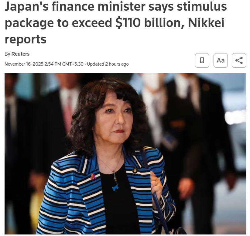 BullTheoryio's tweet image. LIQUIDITY IS GOING UP AND BITCOIN MOVE LOOKS LIKE BEAR TRAP.

Japan just opened the door today.

They’re considering a ¥17 trillion (~$110B) stimulus package, one of their largest in years.

This is direct fiscal expansion: cash support, tax relief, and sector incentives.…