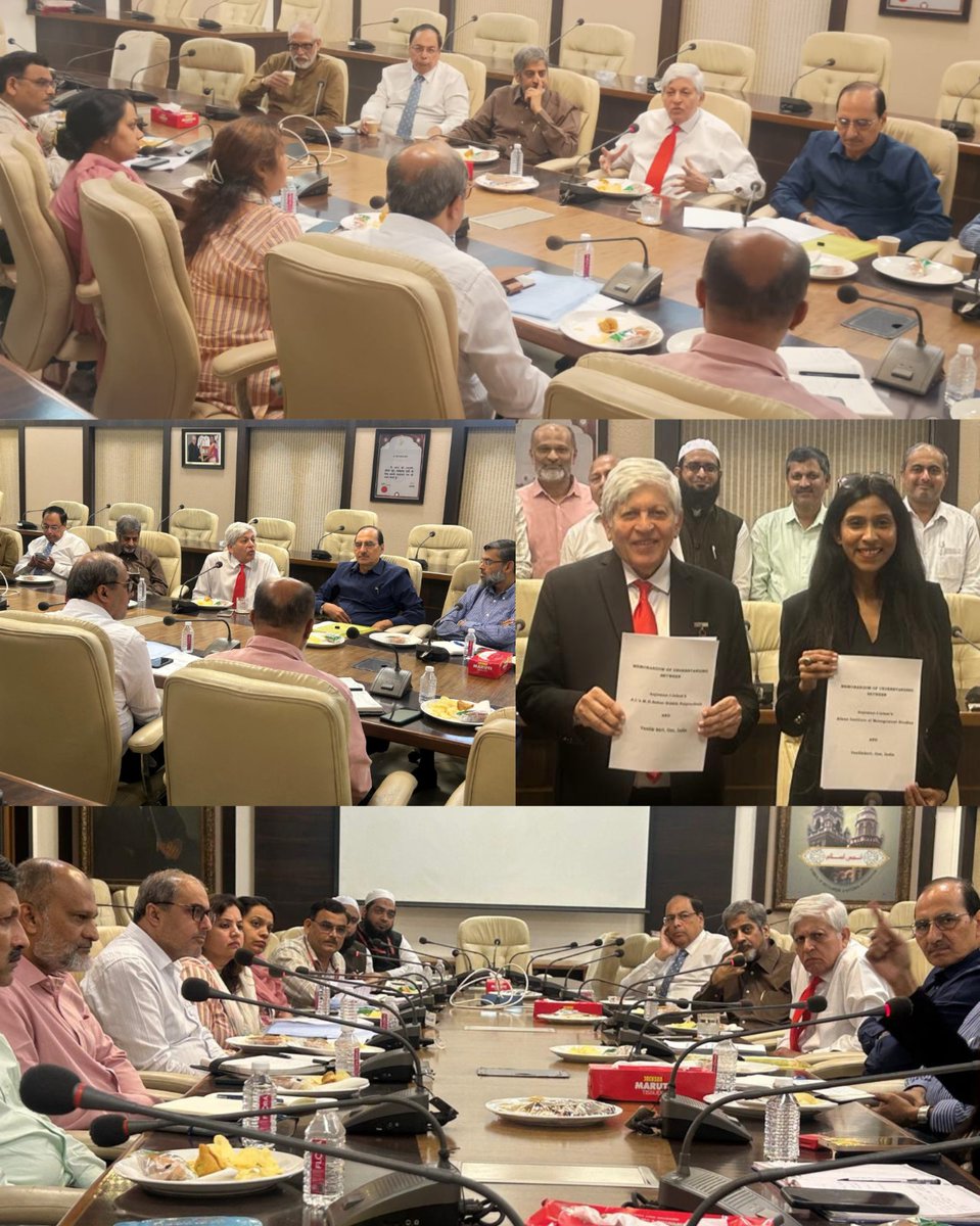 AnjumanIslam_HO's tweet photo. Under the visionary leadership of Hon. President Dr. Zahir I. Kazi, Anjuman-I-Islam has signed multiple MOUs with Vanillakart to bring SEBI and LinkedIn programs to students, enhancing financial literacy, investment skills, and professional growth across our institutions. https://t.co/F1CSgDc8OE