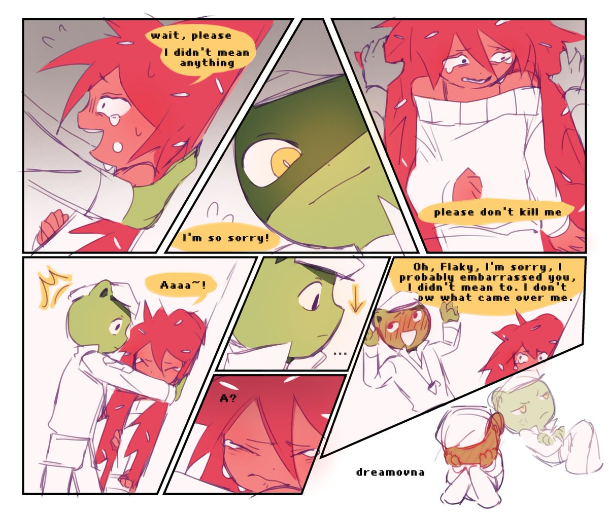 dreamovna's tweet image. #htf擬人化 #HTF #flaky #flippy #fliqpy