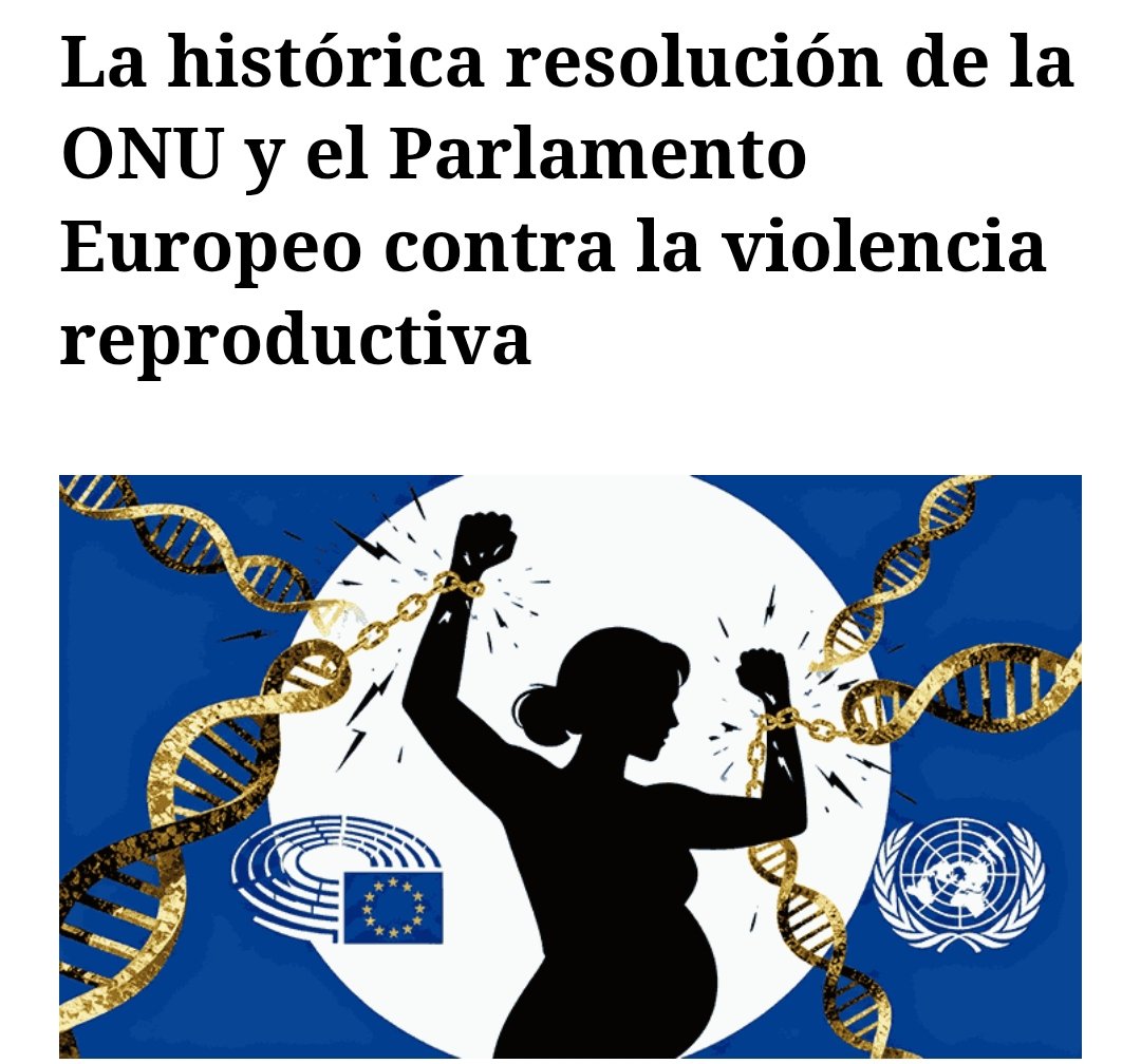 En poco más de un mes han visto la luz en la ONU y en el Parlamento Europeo dos documentos importantísimos contra la explotación reproductiva de las mujeres y el comercio de sus hijas e hijos recién nacidos.

✍️ <a href="/letra_escarlata/">Teresa Domínguez #RESISTERS ♀️</a>

nuevarevolucion.es/la-historica-r…