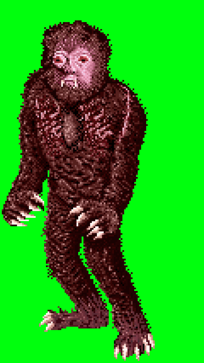 Gesura505art's tweet photo. Mummy Bigfoot - Curse of Bigfoot/Teenagers battle the thing 
#bcinema #sasquatch #bigfoot #pixelart #fanart https://t.co/n57CYhicLy