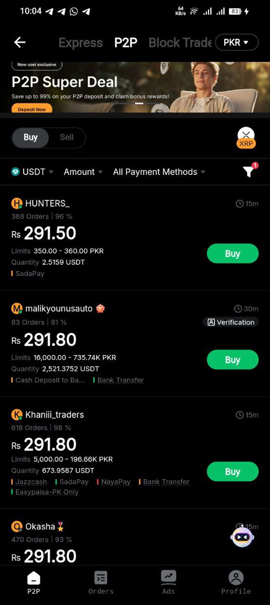 Muhammad1030272's tweet photo. @BybitSouthasia #BybitTopPick
P2p is a safe place to buy and sell crypto . This is the only reason it is my favorite pick https://t.co/m7tRD4atUP