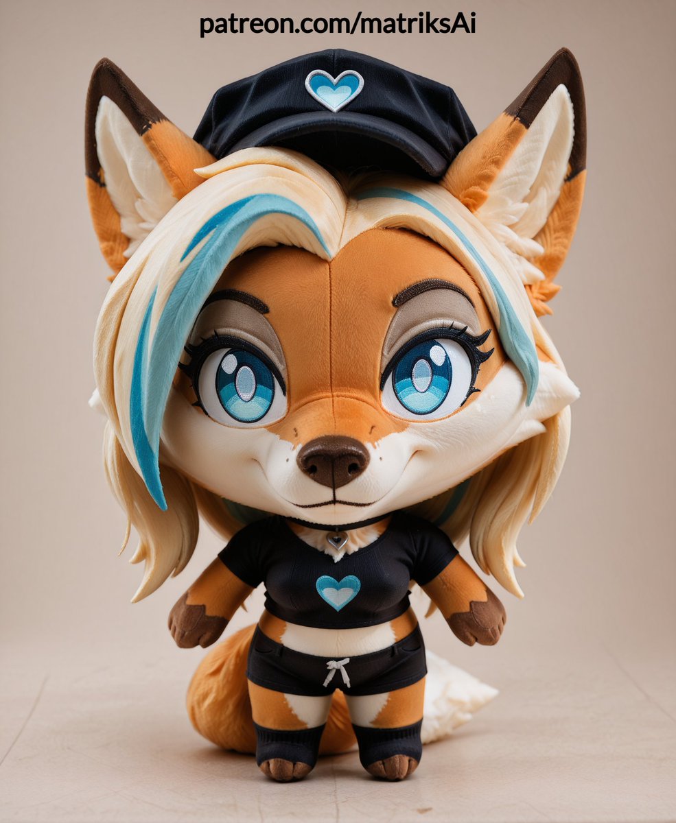 matriksaiart's tweet photo. Plushember day 16: New day for new plushie adn new author.And today we have @FoxyroAI and cute foxy #Fylgia
(If you friends dont understand what is Plushember all explanation and reason of it here https://t.co/uDqfHz58Pg)
#Furry #Aiart #Furryai #oc #ai #Plushember #matriksaiart #furrycommunity #furryart #anthro