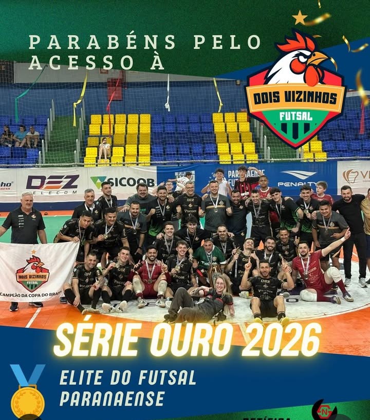 meneghetti17's tweet photo. Muito feliz em contribuir e trazer o Galo de volta a elite do Futsal Paranaense. Agora é Ouro. Boa sorte Galo! https://t.co/ReyRFW65IF