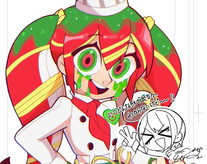 裏ではちょこちょこ描いてる!デフォルメ絵の方が有名になっちゃったから、両方楽しめるような何かを作りたい!·͜·