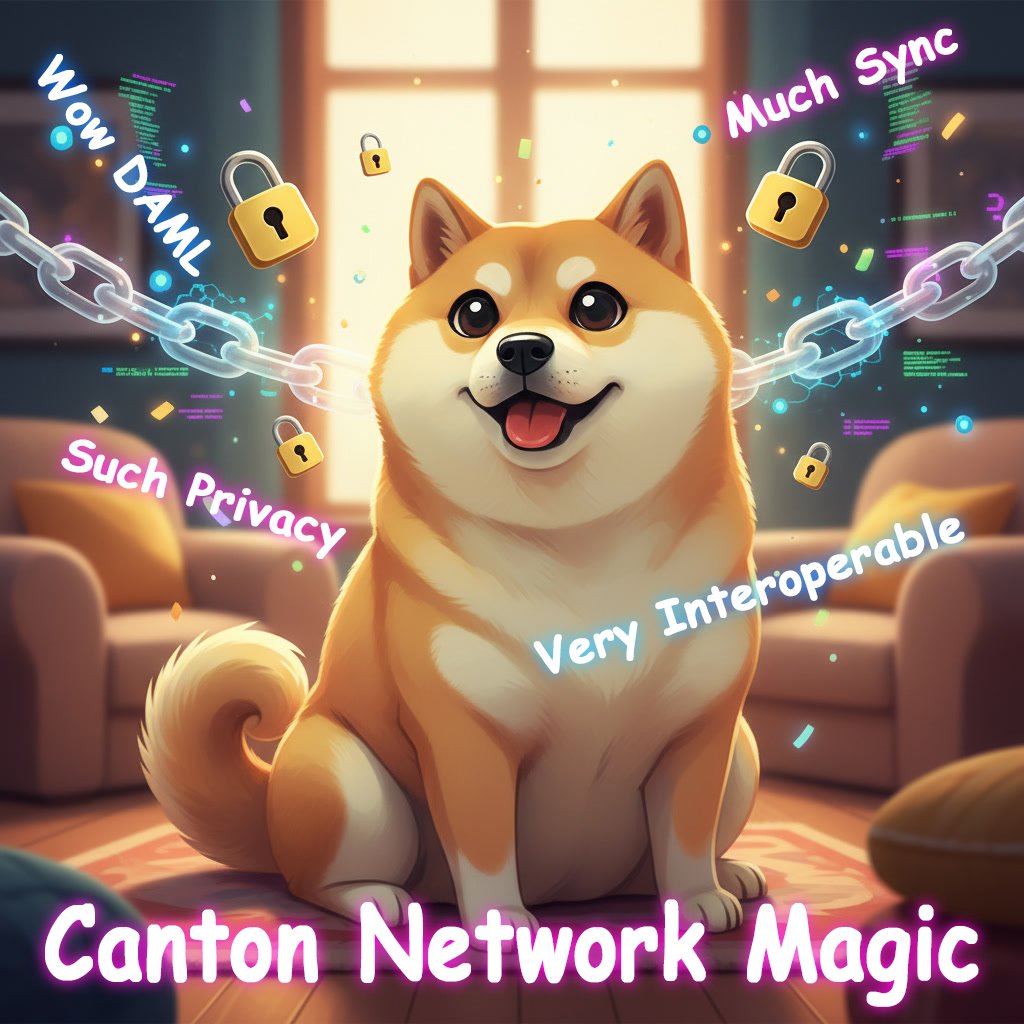 Such privacy. Very interoperable. Wow, Canton Network with DAML! 🐕 Developer life upgraded. <a href="/CantonNetwork/">Canton Network</a> #CodeYourMeme