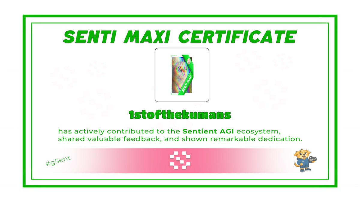 1stofthekumans's tweet image. good job, brother
I am now a certified Advanced AGI