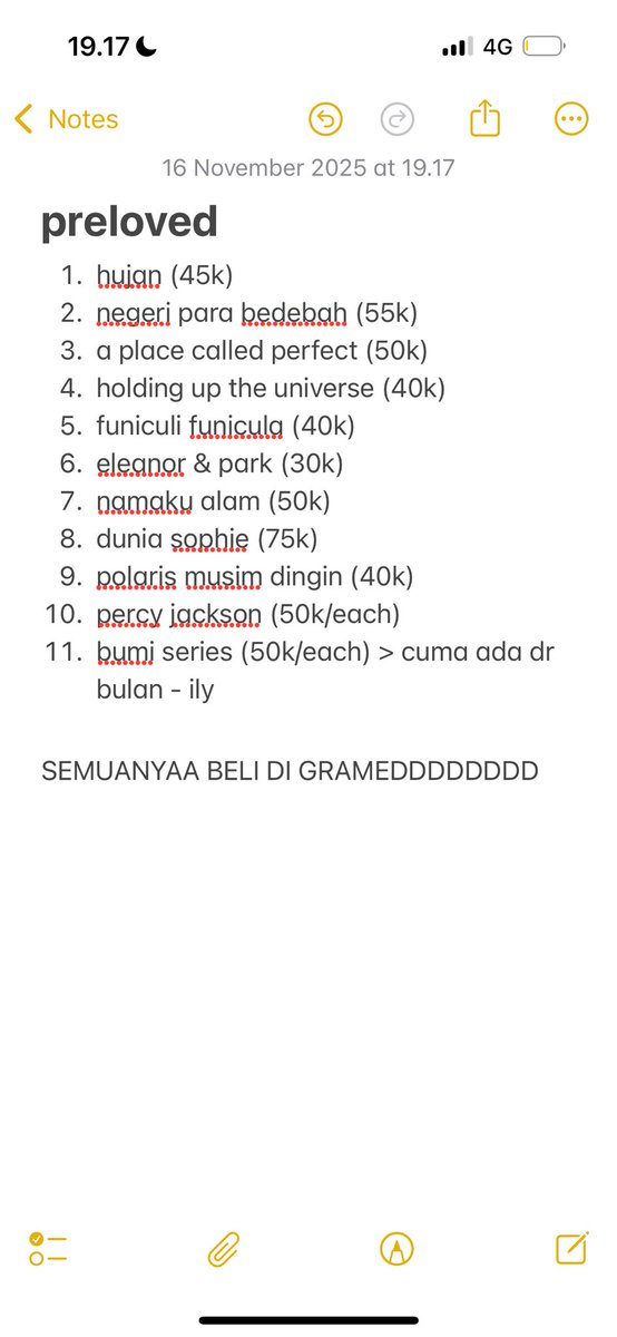 nailauwaw's tweet image. WTS (PRELOVED BOOKSSS)
harga bs nego, dom jakbar #preloved #prelovedbooks #wts
