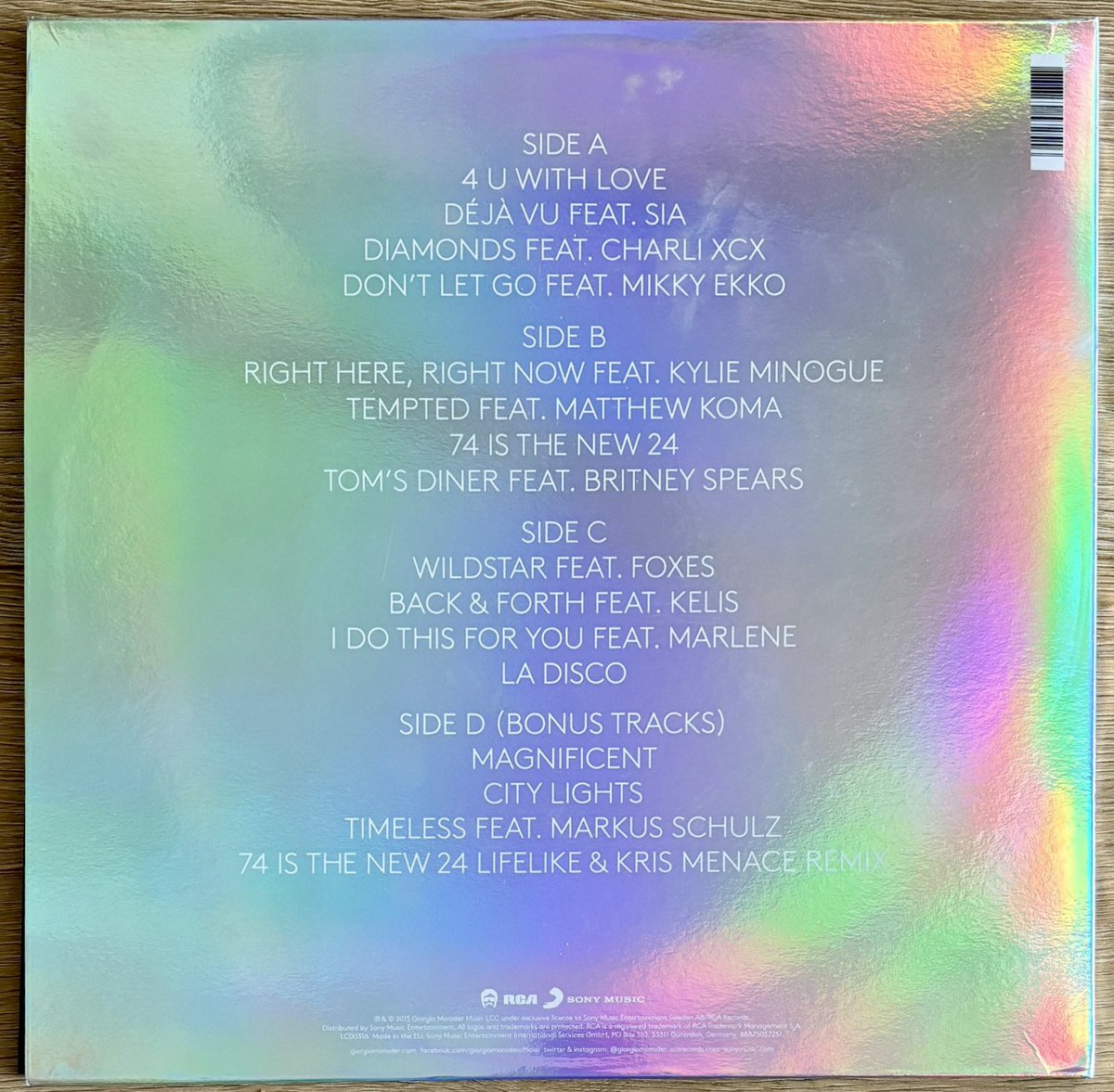 purplefunker's tweet image. 🔥Giorgio Moroder • Deja - Vu🔥

2015 EU Vinyl 2LP Pressing
@giorgiomoroder

#NowPlaying
#GiorgioMoroder #VinylAddict