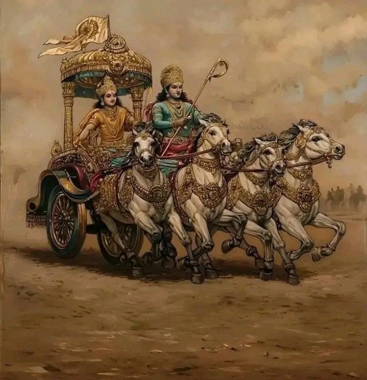 अगर मन में तुम्हारे महाभारत चल रहा हो तो 
मांग लेना तुम श्रीकृष्ण को सारथी के रूप में....
                   जय श्री कृष्णा